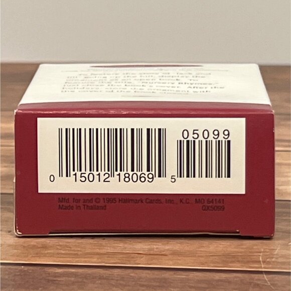 1995 HALLMARK KEEPSAKE ORNAMENT QX5099 JACK AND JILL MOTHER GOOSE NURSERY RHYME - Picture 4 of 10